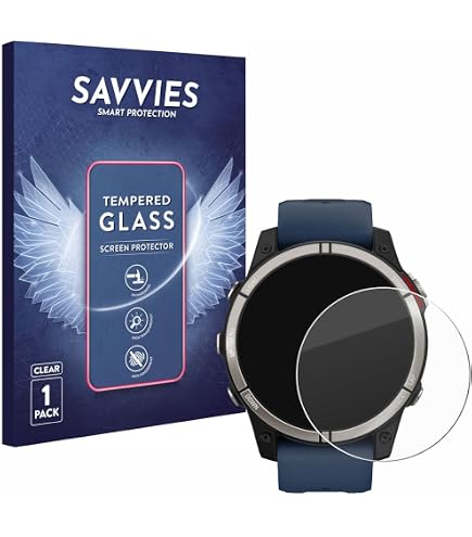 Brotect Pellicola In Vetro Ibrido Per Garmin Quatix 5 – AirGlass 9H Anti Graffio E Anti Impronta