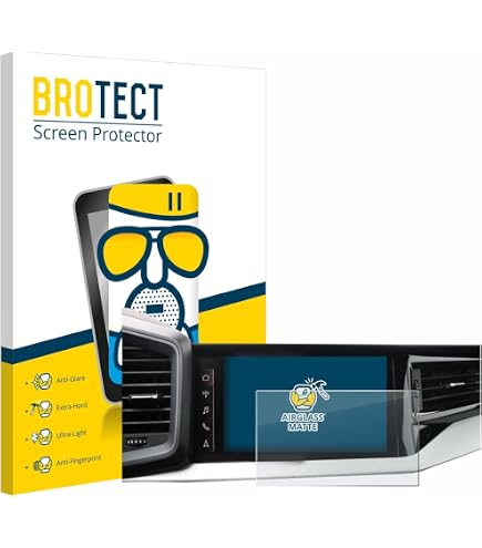 Brotect AirGlass Pellicola Protettiva In Vetro Ibrido Per Audi A4 B9 2017 MMI Plus 8", Durezza 9H, Anti-impronta, Made In Germany