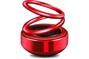 WAYBWZDQ Mini Chauffage Cinétique Portable, Chauffage Moléculaire Cinétique Portable 360° Chauffage Rotatif Automatique Solaire, Chauffe Énergie Cinétique Portable pour Voiture et Maison (Rouge)