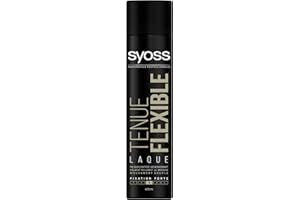 Syoss - Laque Cheveux Tenue Flexible - Fixation Forte - Mouvement souple - Sèche rapidement - Aérosol de 400 ml