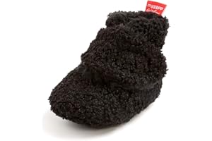 MK MATT KEELY Matt Keely Baby Boys Girls Anti-Slip Soft Sole Slipper Booties Infant Crib Shoes Crawler Warm Winter Boots with Fleece Lining