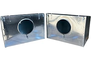 MONTIDISTRIBUZIONE 2 Nidi di Ricambio per Gabbia Conigli Fattrici. Interamente in Lamiera Zincata. Kit da 2 Pezzi