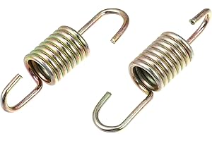 X AUTOHAUX 2pcs 6cm Length Gold Tone Motorcycle Brake Pedal Return Spring