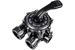 SWIMMING POOL & SPA Lacron Swimming Pool Sand Filter Multiport Valve Black