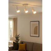 Spoti Modern Tasarım Salon - Mutfak - Banyo Spot Ledli Sıralı Avize (BEYAZ, 60 CM, 6500, Kelvin)