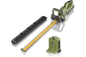 Tagliasiepi GREEN MACHINE 62V 63,5CM, cordless, motore brushless, elettrico a doppia azione con batteria da 2,5Ah e caricabatterie rapido da 4A