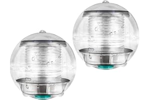 Coquimbo 2 Piezas Luz Solar Flotante, Luz Solar del Jardín Colorido Piscina Luz LED Impermeable para Estanque, Piscina, Jardín, Patio Fiesta Casa Decoración