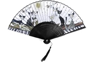 FRIDOLIN Rosina Wachtmeister - Abanico de mano, color dorado y blanco