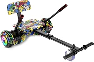 SISIGAD Hoverkart, Hoverboard Seat Attachment Adjustable Hoverboards Accessories, Hoverboard Go Kart, Compatible with 6.5”/ 8”/ 10” Hoverboards (Hoverboard Not Include)