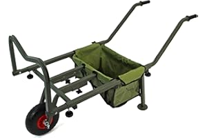 Actiaspet - Folding Fishing Trolley Single PU Wheel with Storage Bag | 145 x 54 x 72cm