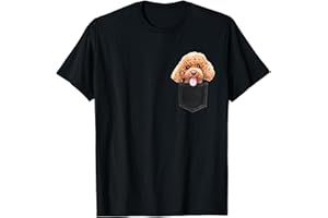 AMO A MI PERRO CANICHE CAMISAS ACCESORIOS CANICHE perro en un bolsillo Dog In A Pocket Regalo Camiseta