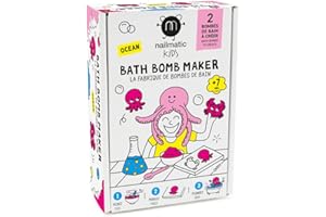 Nailmatic Kids Bath Bomb Maker Océan - DIY Enfant - Fabrique de Bombes de Bain Naturelles - Kit Bombes de Bain à Fabriquer - Atelier Bombe de Bain Enfant - Activité Manuelle Fille et Garçon