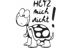 ‎TRADERCAT tradercat Auto Aufkleber Hetz Mich Nicht 10cmx12cm - Sticker für alle Oberflächen - Fenster, Seitenspiegel, Heckscheibe, Motorhaube, Fahrzeug – mit Anleitung (Schwarz)