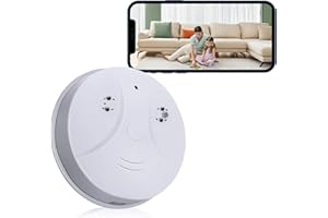 ECHDEN Smoke Detector with Spy Camera, WiFi Hidden Camera Security Camera with Motion Detection, 1080P Video Recorder for Home Office