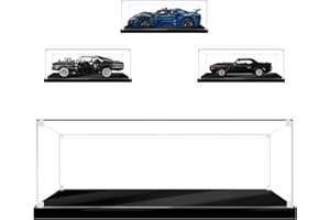 GUANGZHOU Display Case for Lego Camaro Z28 10304, Acrylic Display Case for Lego 10304 42111 (NOT Included The Model), Size: 45x20x15cm