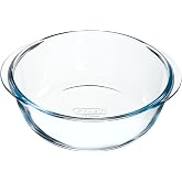 Pyrex&reg; Boron Round Glass Airfryer 20 cm -1.1l | Transparent, Boro, round shape, gloss finish, 20 cm -1.1l