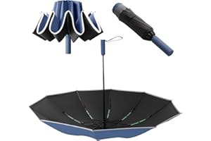 Oziral Umbrella Windproof Strong Compact Travel Automatic Umbrellas with 10 Ribs 50+ 99% UV Protection Opening Foldable Golf Size Ventilated Double Layer Umbrella women and men