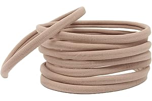 Boomly 20pcs Bandeau Bébé Garçon Filles Svelte Élastique Bande de cheveux Nylon Enveloppement de cheveux Enfant DIY Accessoires de bandeau (Khai)