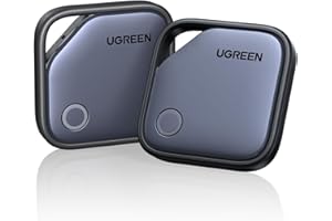UGREEN FineTrack S Smart Finder Tag Traceur Bluetooth Galaxy Uniquement 18 Mois Batterie Localisateur Objets Compatible avec SmartThings pour Wallet Valises Portefeuilles Clés Bagages Sacs Lot de 2