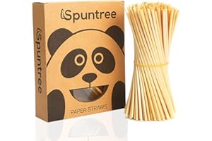 Saijer Pajitas De Trigo,300 PCS Pajitas De Paja De Trigo con Caja De Embalaje Trigo Bebiendo Pajitas Ecológicas Biodegradable Pajitas Beber Reutilizables para Jugo Cóctel Leche Fiesta(20 CM)