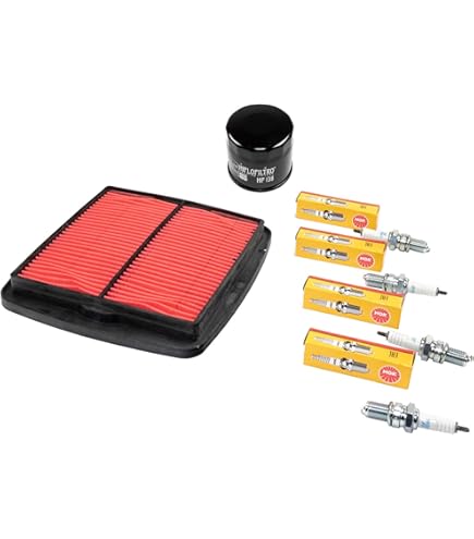 Motorrad Ölwechsel Set Öl 4L Inspektion Set Ölfilter Zündkerzen Für Yamaha Xv 1100 Opel Meriva A Ölfilter