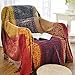 Produktbild 150 x 1905 cm Chenille Jacquard Quasten Überwurf Decken für Bett Couch Dekorative weichen Stuhl - Colorful Tribal Muster, M