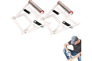 lembrd Adjustable Cutting Machine Support Frame, Angle Grinder Stand, Table Saw Stand Height Adjustable 55-135mm, Foldable Metal Cutting Machine Work Support Stand, Cutting Machine Attachment