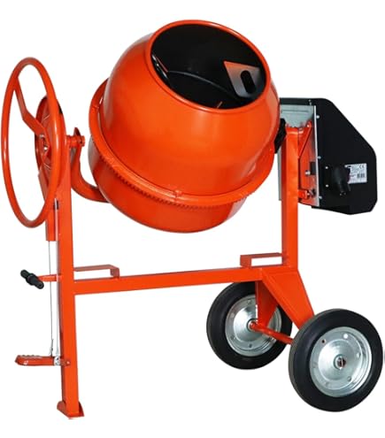 Miscelatore Per Calcestruzzo Scheppach MIX160 - 650W, Capacità 160 Litri, 29.5 Giri/min, Ingranaggi In Ghisa - Per Edilizia E Fai Da Te - Foto 9