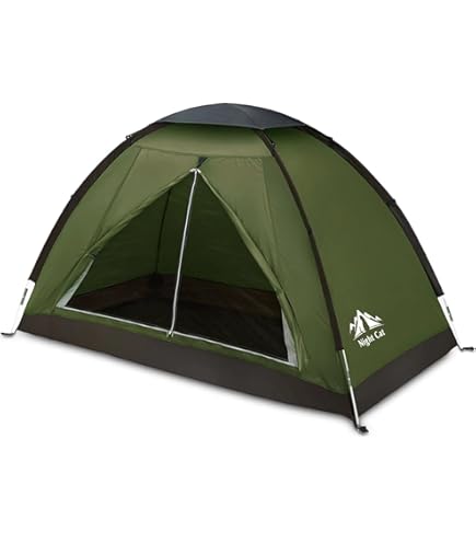 Semptec Urban Survival Technology Zelt mit Bett: 4in1-Zelt mit Feldbett, Winter-Schlafsack, Versandrückläufer (Feldbett mit wasserdicht, mit Liege, Angel) Sport & Freizeit