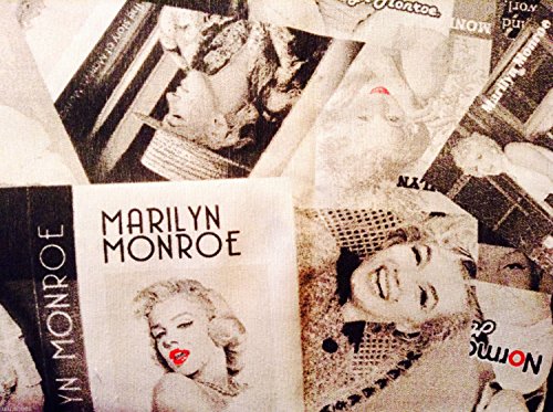MARILYN MONROE Designer Vorhang Polster Baumwolle Stoff Material – 140 cm 140 cm (Meterware) - 5