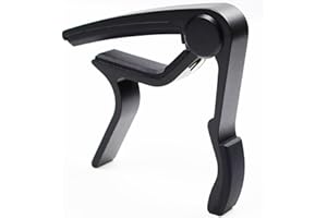 JUNLEGO Capo Guitar Capo for Acoustic Guitar Electric Guitar Ukulele Capo Guitar Accessories (Black)