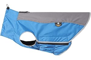 Homieco Autumn Winter Warm Dog Coat, Dog Raincoat with Reflective Safety Strips, Waterproof Jacket Light-Weight for Pet, Warm Cotton Velvet Clothing for Pet Dog, Dog Clothes Water Resistant