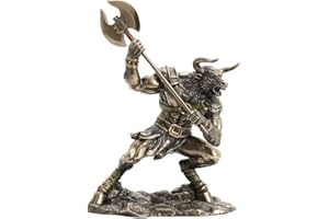 Veronese Design 13 3/4 "alto Minotauro La Creatura dal Labirinto Scultura in Resina Bronzo Fuso Freddo