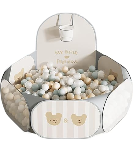 Piscine à Balles Pliable Pour Bébé 80 Cm - Tissu Oxford Résistant, Intérieur/extérieur, Balles Non Incluses