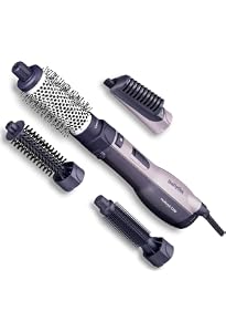 BaByliss Big Hair Luxe Warmluftbürste – Mit 4 Aufsätzen Für Volumen, Glätte & Glanz