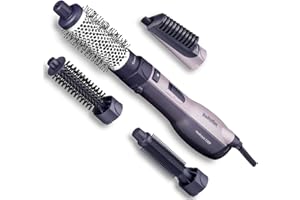 BaByliss Brosse soufflante multistyles Technologie ionique anti-frisottis, Technologie céramique, 4 accessoires, Multistyler, Noir, AS121E
