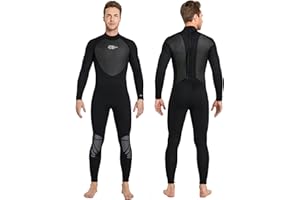Trajes de Buceo Neoprenos para Hombres 3MM AONYIYI Ultra Elástico Wetsuits Traje para Hacer Snorkel Buceo Natación Surf