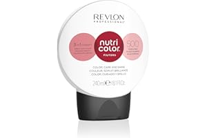 REVLON PROFESSIONAL Nutri Color Filters, Mascarilla de Coloración Temporal para el Pelo, Brillo Intenso, Tinte Pelo Mujer Tono 500 Rojo Púrpura, 240 ml