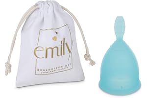 ‎UMOI Wiederverwendbare Menstruationstasse Single Cup in Größe L und BLAU - Praktische & zuverlässige Alternative zu Tampons & Binden