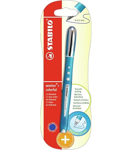 Stabilo Penna Roller Bl@ck+ M 0,5mm – Scrittura Morbida E Design Ergonomico, Inchiostro Blu - 2