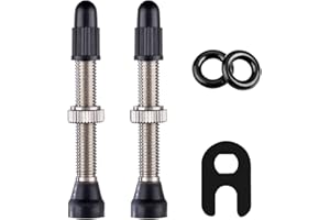 HZJD 2Pezzi Valvole Tubeless Bici, Stelo Delle Valvole di (40 mm), 1Pezzi Strumento di Rimozione Del Nucleo Della Valvola