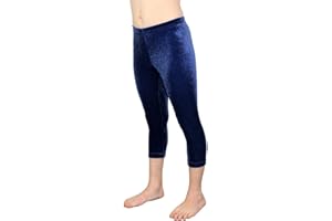Caprihose Velvet bi-elastisch Mädchen 3/4 Leggings Kinder Capri Hose Hüfthose Balletthose Fitnesshose Yogahose