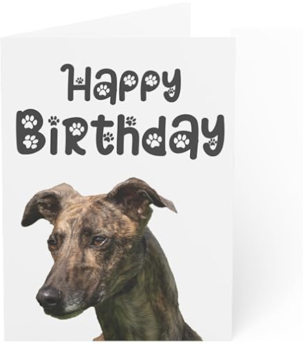 Greyhound Dog Personalised Birthday Card - The Card Zoo - View #10
