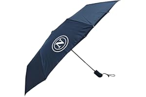 SSC Napoli Blu Navy, Ombrello Tascabile Unisex Adulto, Taglia Unica