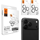 Spigen iPhone 18 Pro Max / 18 Pro ile Uyumlu Kamera Lens Koruyucu Cam Kolay Kurulum Glas.tR EZ Fit Optik Pro (2 Adet) Dark Gr