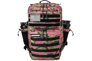 ELITRAINX Mochila 45L Táctica Repelente al Agua para Zona de Parches, Cabina Avión, Gimnasio, Compartimento para Ordenador, Oxford 1000D by ELITEX TRAINING