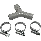 Home Parts ltd - Universal Dishwasher Drain Hose Y Piece Splitter Connector 3 Way Join 17mm 19mm