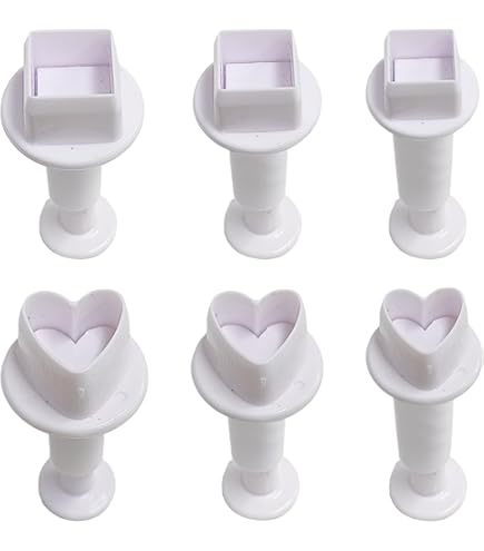 10 stuks uitsteekvormen hart, hartuitstekers, koekjessnijders, mini
