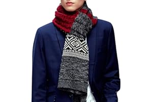 Yuson Girl Bufanda Punto Hombre Mujer la Tela Escocesa Cozy Lana Abrigo Del Mantón Cuello Bufanda Regalos Para Hombre Mujer