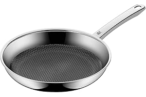 WMF Profi Resist Bratpfanne Induktion, Gas, Elektro, Glaskeramik 24 cm, Mehrschichtmaterial vollbeschichtet, Wabenstruktur, Edelstahlgriff, backofenfest